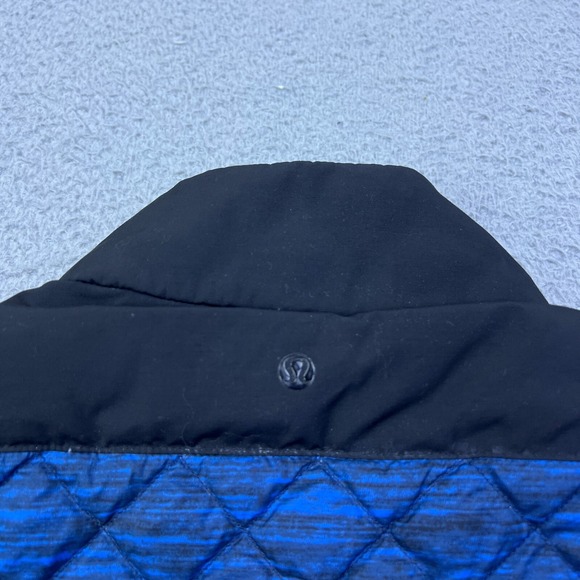 Lululemon Jacket Mens M Quilted Goose Down Blue Black Lightweight Puffer - Picture 12 of 14